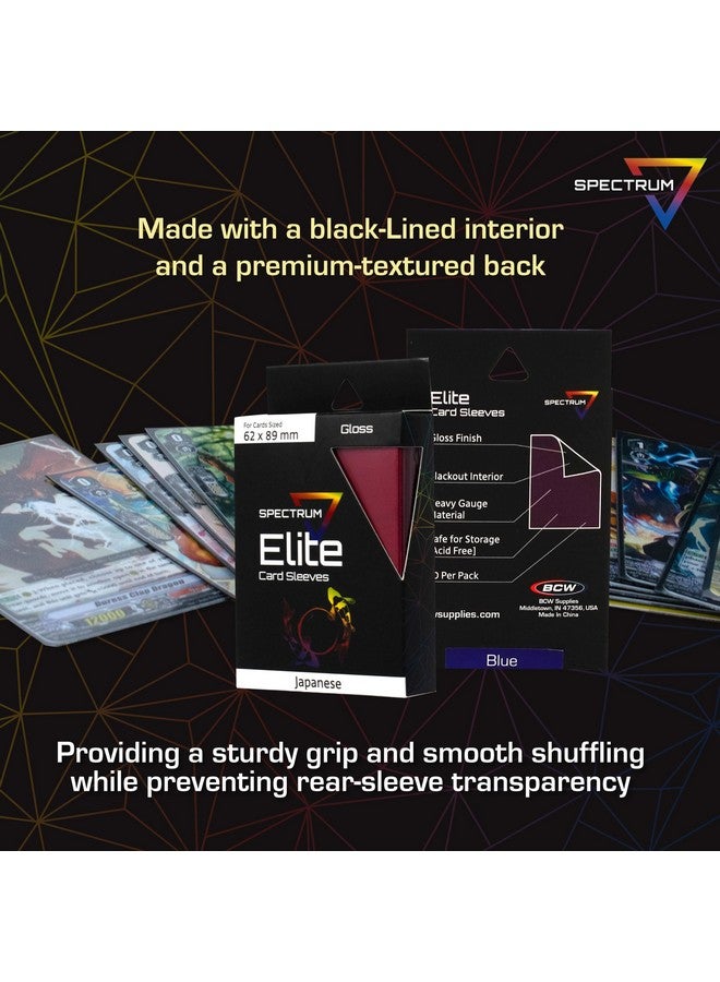 BCW Spectrum Elite Yugioh Sleeves - 120 Pack - Green Yugioh Card Sleeve | (Not for MTG or Pokemon) Small Trading Card Sleeves - Image 5