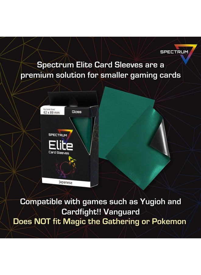 BCW Spectrum Elite Yugioh Sleeves - 120 Pack - Green Yugioh Card Sleeve | (Not for MTG or Pokemon) Small Trading Card Sleeves - Image 2