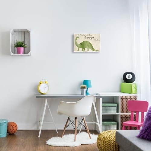 Stupell Industries The Stupell Home Décor Collection Always Be a Dinosaur Brachiosaurus Wall Plaque Art, 10 x 15 - Image 2