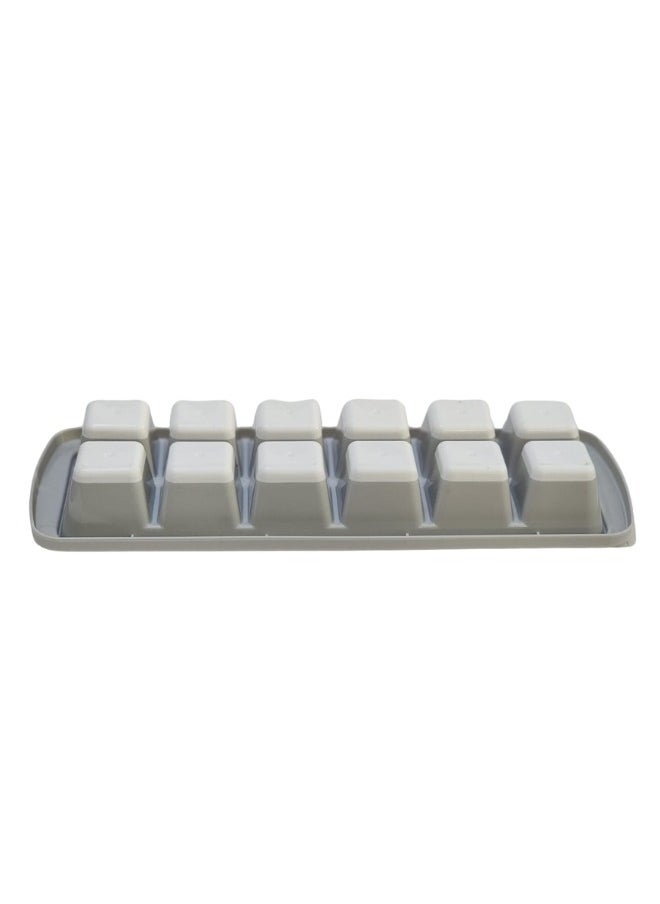 Happy Home - 1pc 12 Hole Ice Cube Tray with Lid - Multicolor - Image 1