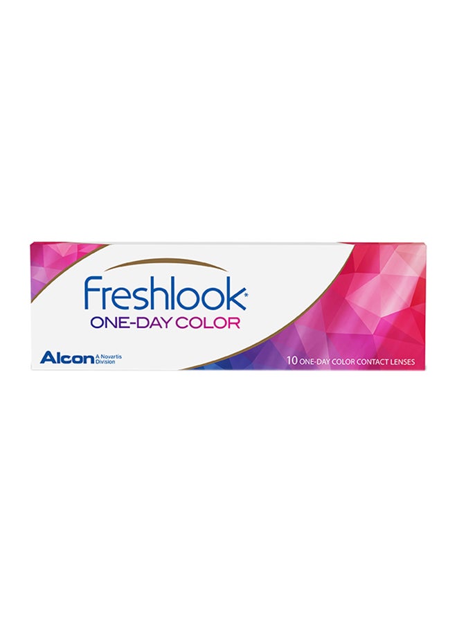 FRESHLOOK Unisex Pack Of 10 One Day Color Green Disposable Contact Lenses - Image 2