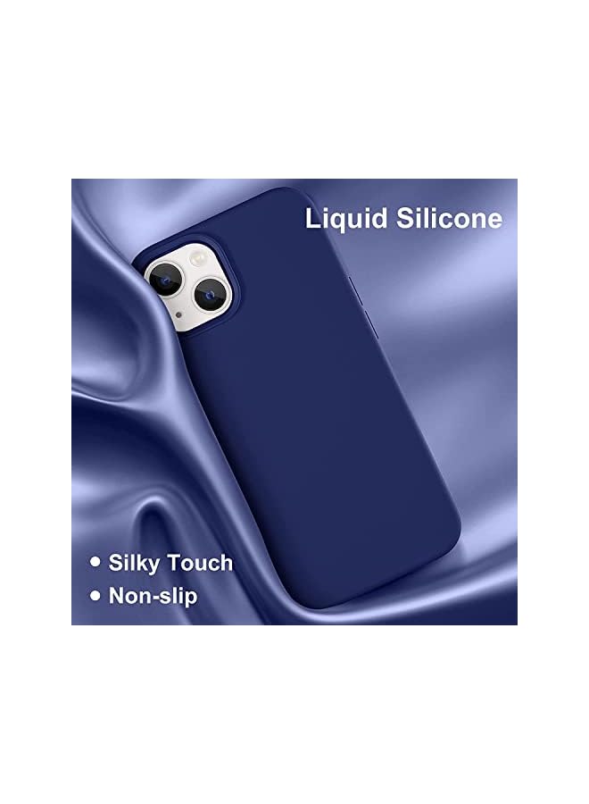YoYoTech Soft Liquid Silicon Case Compatible with iPhone 13 Mini Case, Shock-Proof Protective Case Matte Finish Cover designed for iPhone 13 Mini 5.8’ (2021)- Blue - Image 2