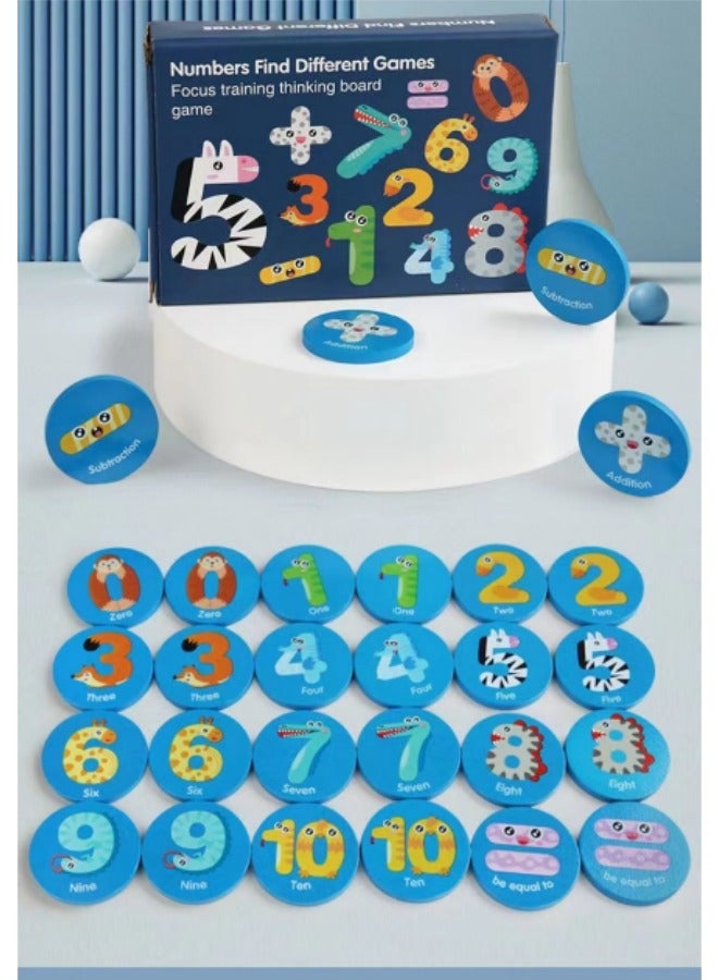 Children's Wooden Building Blocks Toys Find The Same Early Education Game Toys Memory Training Educational Toys - Image 2