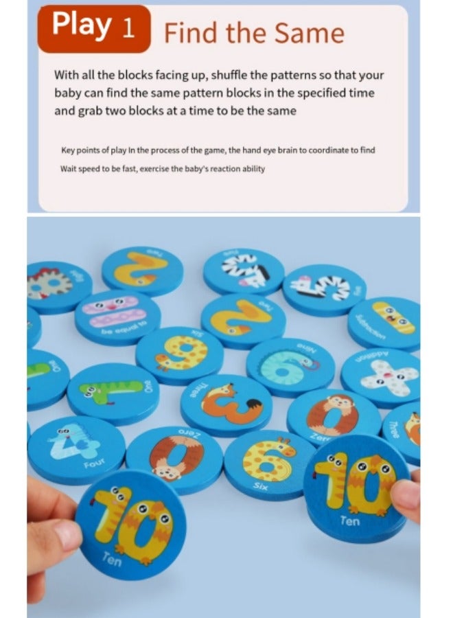 Children's Wooden Building Blocks Toys Find The Same Early Education Game Toys Memory Training Educational Toys - Image 4