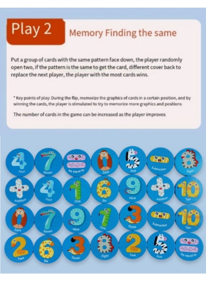 Children's Wooden Building Blocks Toys Find The Same Early Education Game Toys Memory Training Educational Toys - Image 5