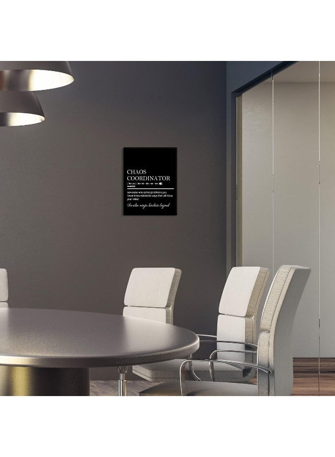 Creoate Chaos Coordinator Canvas Wall Art Framed Inspirational Canvas Print Artwork for Classroom Office Wall Decor, Motivational School Counselor Gift, 12x15 Inch - Image 5