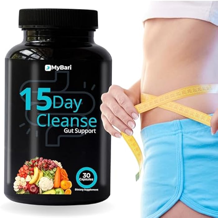 Mybari 15 Day Cleanse - Gut and Colon Support - Advanced Gut Cleanse Detox for Women & Men with Senna, Cascara Sagrada & Psyllium Husk - Non-GMO - Made in USA - 30 Capsules - Image 3