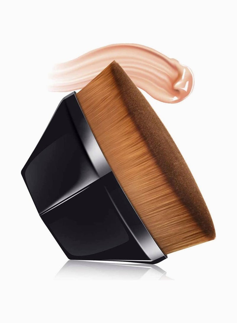 Generic Flat Top Kabuki Foundation Brush for Liquid and Cream Makeup, Portable Blending Tool for Powder and Concealer Application  - Image 1