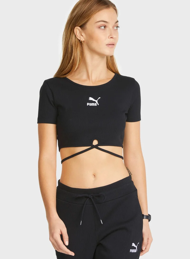 PUMA Classics Ribbed T-Shirt