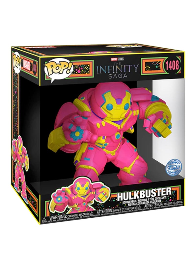 Funko Funko Pop! Jumbo Super Heroes: Marvel - The Infinity Saga - Iron Man Hulkbuster (Blacklight) (Exclusive) (1408)  - Image 2