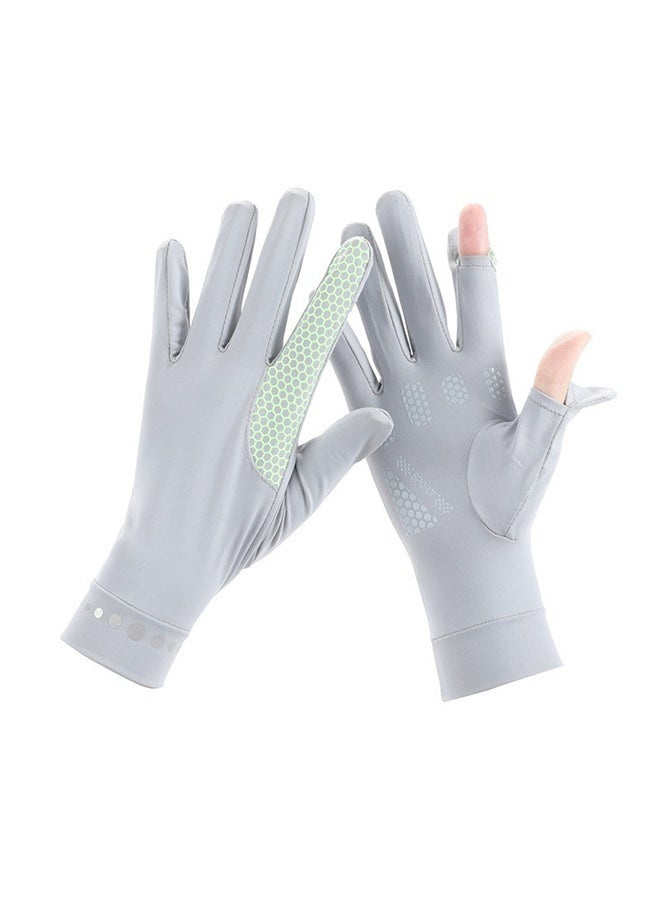 Outdoor open-fingered sun-protective gloves for use with touchscreens and driving Women - Image 2