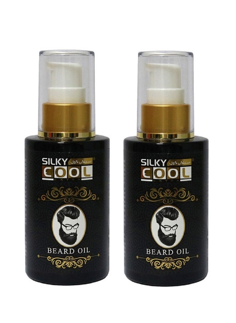 Silky Cool Pack Of 2 Silky Cool Beard Oil 60ml x 2  - Image 1