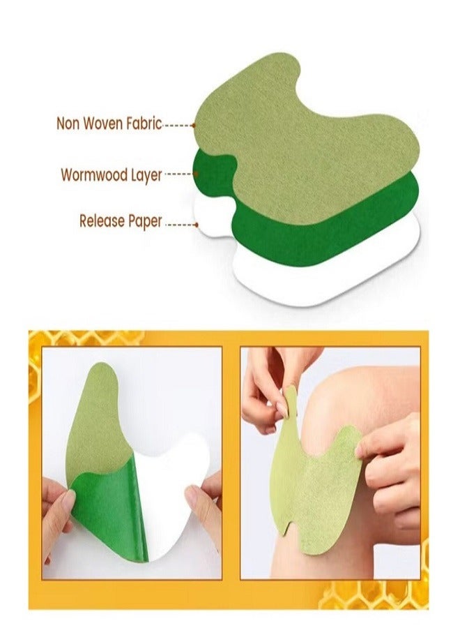 Sumifun لصقات تخفيف ألم الغضروف 4 قطع لتخفيف ألم المفاصل ورعاية الركبة لصقات سم النحل لعلاج رعاية المفاصل والعناية الصحية. - Image 3