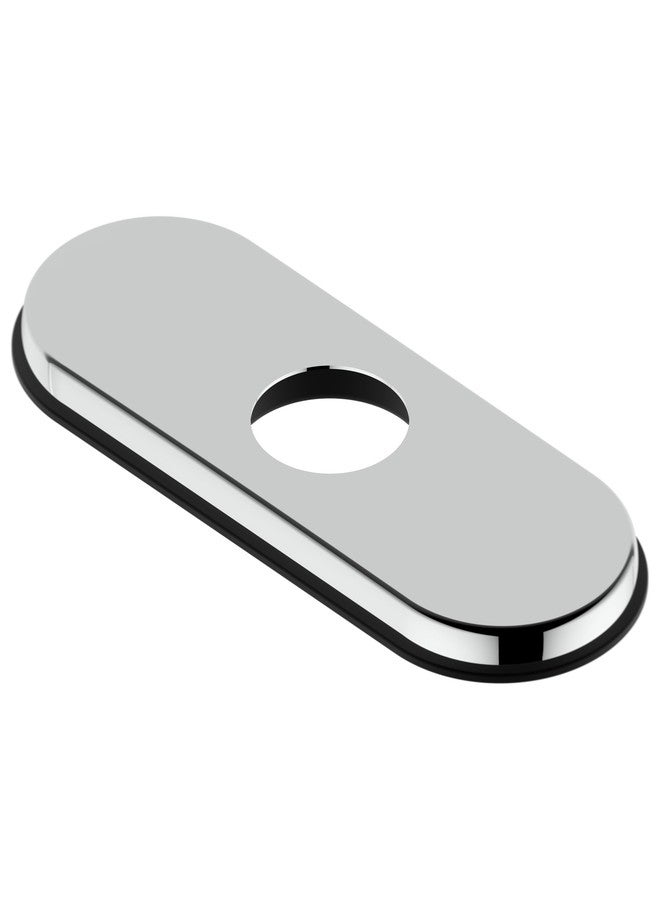 Derengge 4 Inch Bathroom Escutcheon Hole Cover, Faucet Deck Plate,1 Hole or 3 Hole Centerset Faucet Parts,RP-1063-CP,Polished Chrome Finished - Image 1