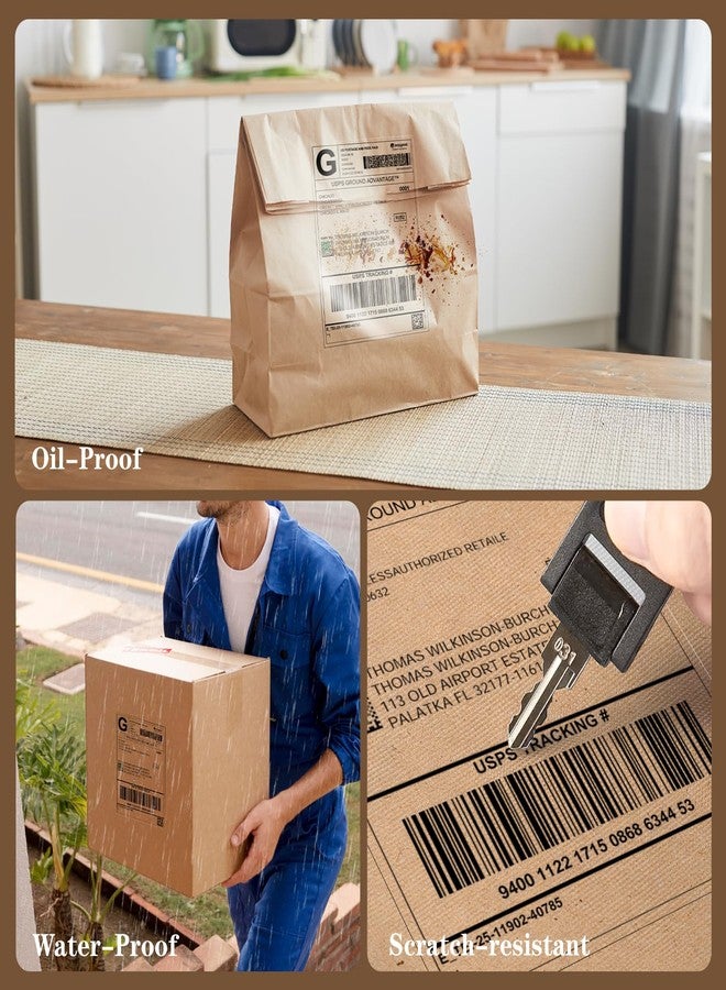 FLYQGGO 4x6 Inch Clear Thermal Shipping Labels, Premium Transparent Direct Thermal Labels Compatible with Zebra/Rollo/Munbyn Printers, Professional Invisible Adhesive Labels, 100PCS - Image 5