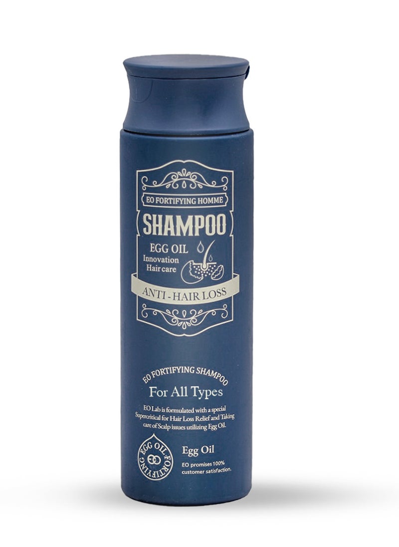 EGG OIL FORTIFYING EO FORTIFYING Korean Shampoo for Women and Men – The Perfect Solution for Hair Loss, Scalp Care, and Hair Regrowth with Natural Ingredients, 250 ml.  - Image 1