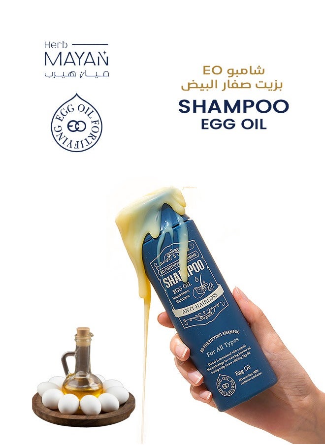 EGG OIL FORTIFYING EO FORTIFYING Korean Shampoo for Women and Men – The Perfect Solution for Hair Loss, Scalp Care, and Hair Regrowth with Natural Ingredients, 250 ml.  - Image 2
