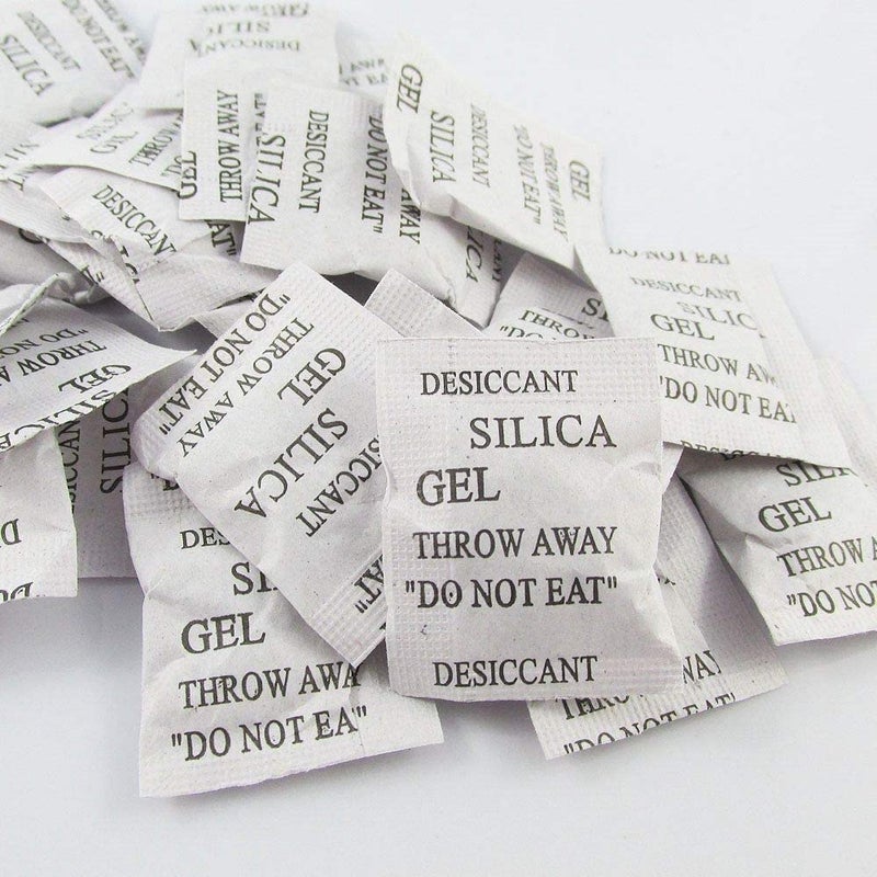 Highlark Orignal Silica Gel Desiccant Packets 1 Gram Silica Pouch for Moisture Absorb Protects Cameras Lenses Mobile Phones Electronics Jewellery 500 - Image 1