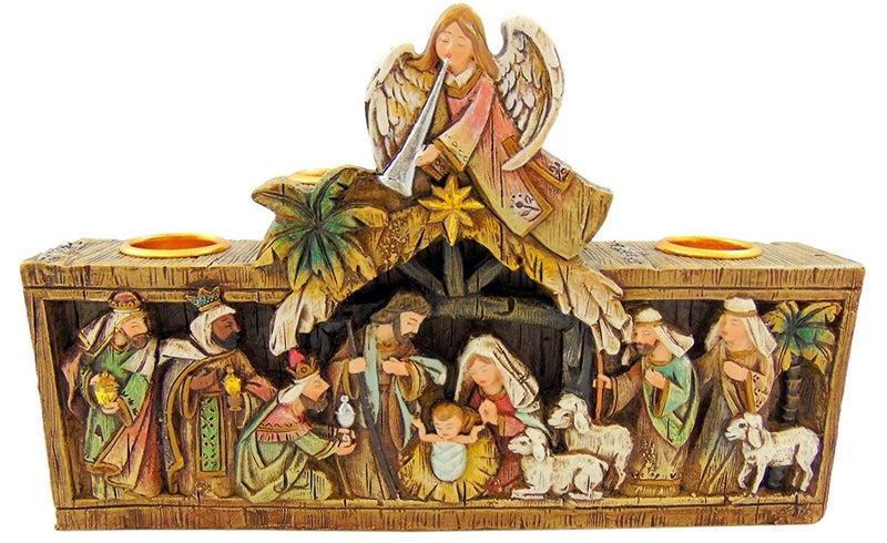 Santa Barbara Design Studio Creative Brands Avalon Gallery Advent Candleholder, 5-Inch, Nativity - Image 5