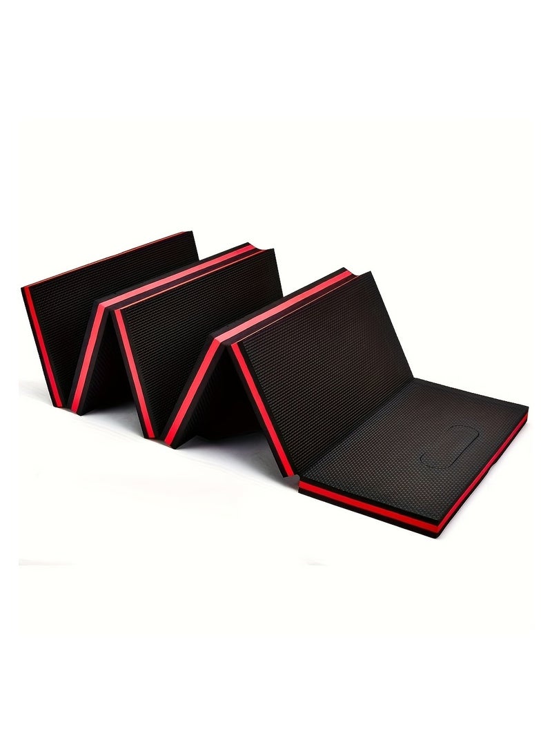 Mechanic Mat Kneeling Pad Folding Mat for Working Under Car, Thick EVA Mat with Handle - Waterproof Floor Mat for Mechanics, Garage, Gardening, Gym, Camping, Creeper, Knees Protection for DIY - Image 2