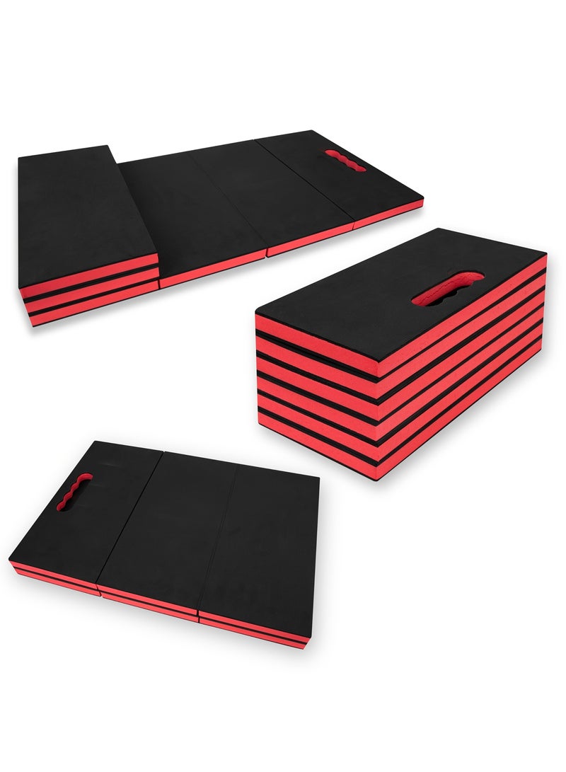 Mechanic Mat Kneeling Pad Folding Mat for Working Under Car, Thick EVA Mat with Handle - Waterproof Floor Mat for Mechanics, Garage, Gardening, Gym, Camping, Creeper, Knees Protection for DIY - Image 3