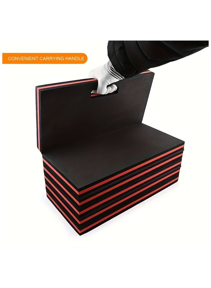 Mechanic Mat Kneeling Pad Folding Mat for Working Under Car, Thick EVA Mat with Handle - Waterproof Floor Mat for Mechanics, Garage, Gardening, Gym, Camping, Creeper, Knees Protection for DIY - Image 5