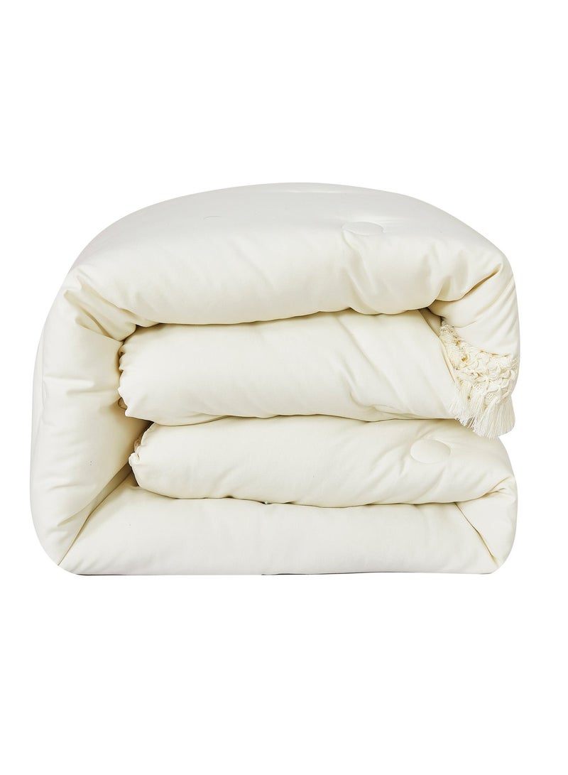 ShinyFlower Milk-Soft Comforter Bedding Set, Ultra Soft All-Season Quilt with Tassel Trim, Size 170×230cm 6PCS Bed Set - Image 3