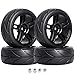 FriHobby PreGlued 12mm Hex 110 RC Touring Car Wheels Tires for Traxxas 4Tec 20 Tamiya TT02 TT01 114 Wltoys 144001 118 Latrax Teton SST Kyosho Fazer MK2 HPI 4pcs - Image 3