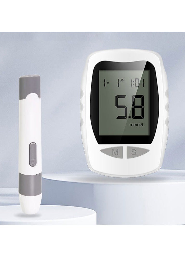 general Blood glucose meter home blood glucose tester to measure high blood sugar medical blood glucose meter tester fully automatic (host + 50 test strips + 50 needles) - Image 1