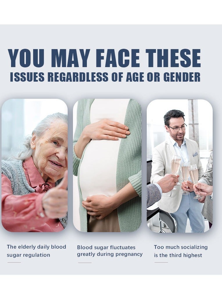 general Blood glucose meter home blood glucose tester to measure high blood sugar medical blood glucose meter tester fully automatic (host + 50 test strips + 50 needles) - Image 4