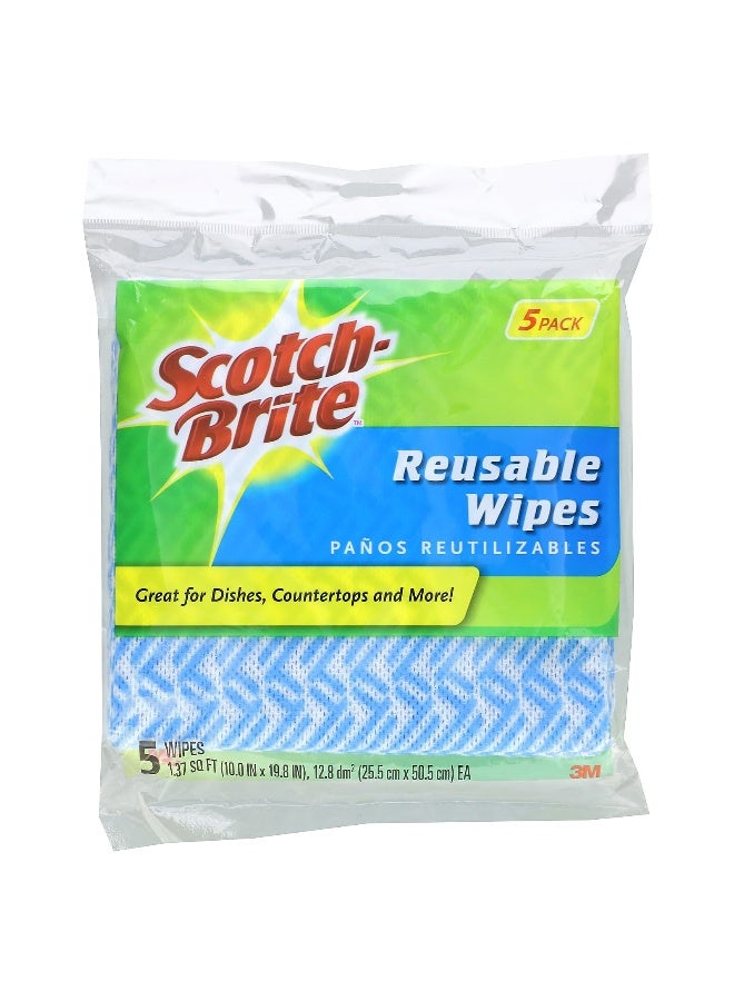 Scotch Brite Scotch-Brite, Reusable Wipes, 5 Wipes  - Image 1