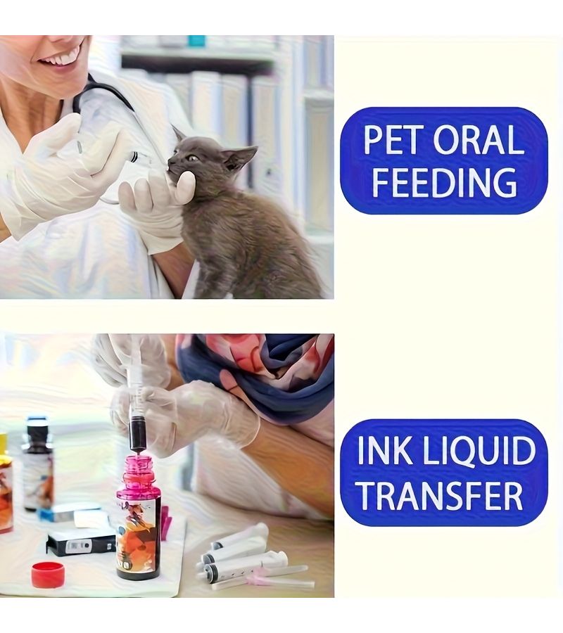 Set Of 33 Plastic Sample Injector Syringe No Needle With Measurement Suitable For Pet Feeding Measuring Watering Refilling - Image 5