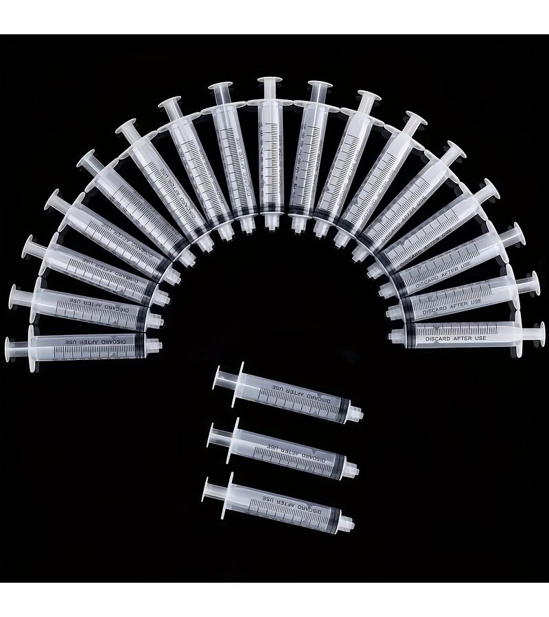 Set Of 33 Plastic Sample Injector Syringe No Needle With Measurement Suitable For Pet Feeding Measuring Watering Refilling - Image 2