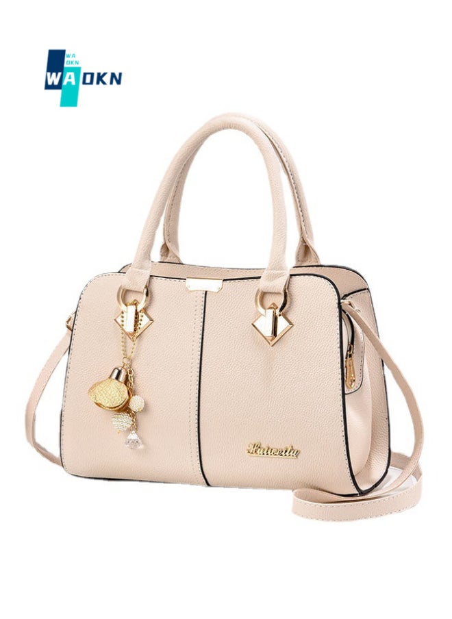 WAOKN - Women's Luxury Trendy Shoulder Bag, Fashionable Large Capacity Handbag Tote Bag for Women, Multi-pocket Crossbody Bag with Charms, Carrying Bag - Image 1
