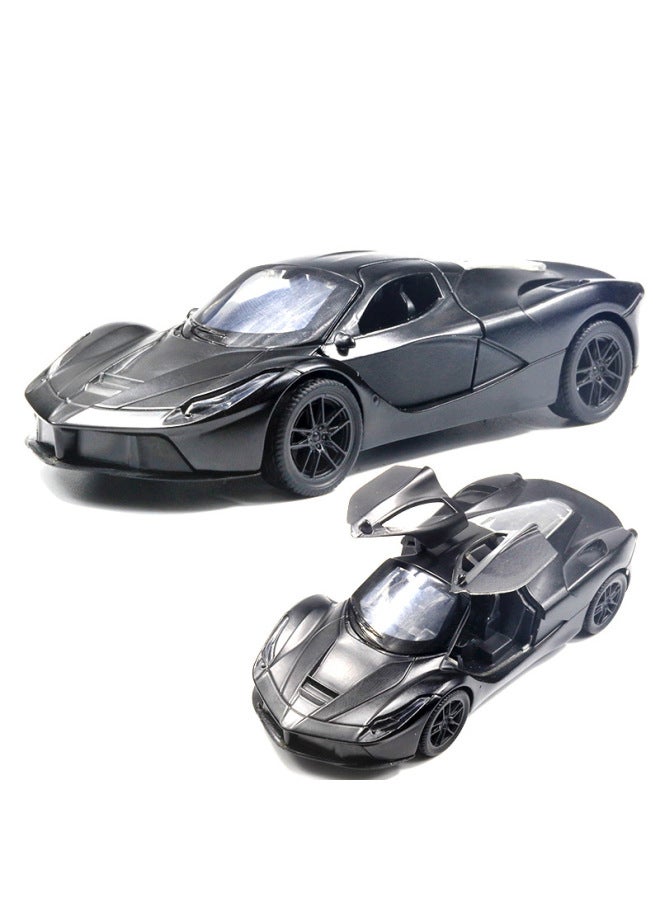 Bag 1:36 Alloy Toy Car Model Three-door Sports Car 918 Children Huili Male Toy Doll Machine-Color:Bags -201 Brushed Black  - Image 1
