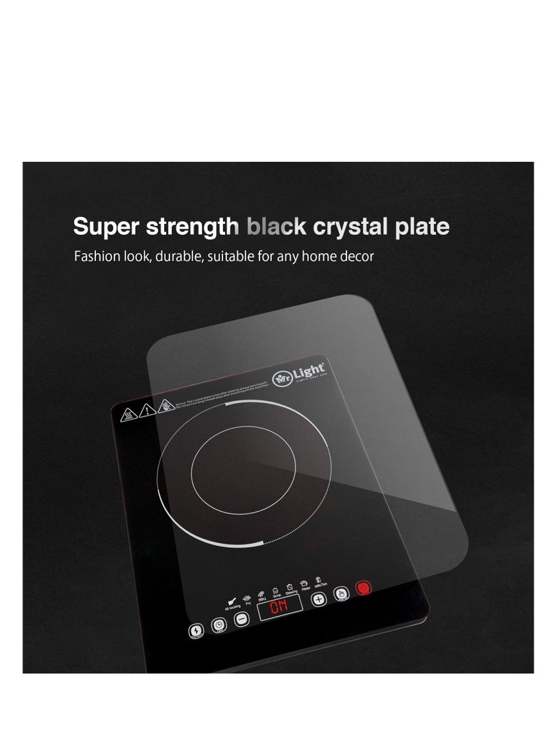 Mr. Light Infrared Glass Ceramic Cooker With Sensor Touch and Timing Function Suit For Any Pot 2000 W - Image 2