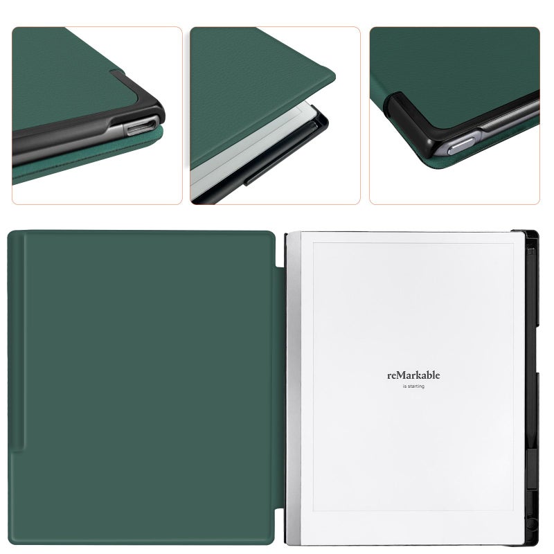 Aippdo Case for Remarkable 2 Paper Tablet 10.3" 2020 Released,Lightweight and Hard Back Shell Protective Book Folio Cover with Built-in Pen Holder,Comes with Remarkable 2 Pen Tips. - Image 2
