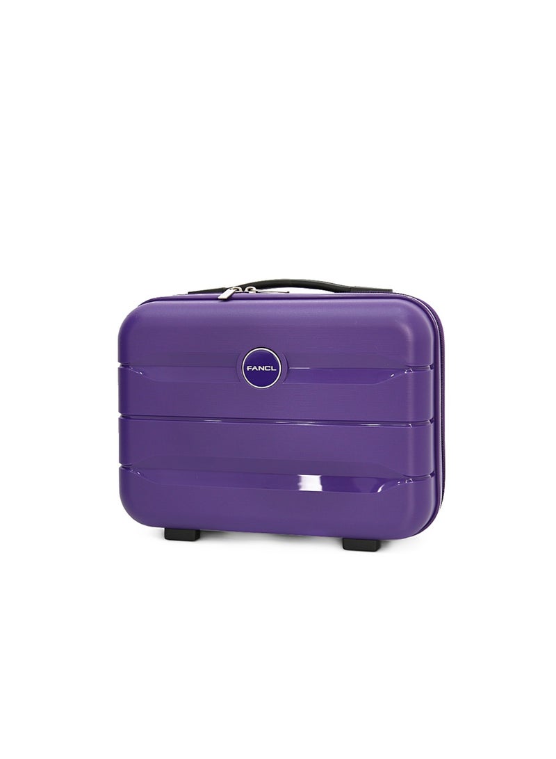 Fancl طقم حقائب أمتعة بعجلات من الجانب الصلب مكون من 4 قطع، أرجواني (BC-12"،S-20"،M-24"،L-28") - Image 4