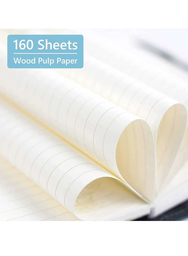 A5 Notebook, Business Notebook, Diary, Notebook, Travel Book, Notebook with Pen Holder, 320 Pages and 80gsm Premium Paper for Office, Home, School, Business, Writing Diary Grey - Image 3