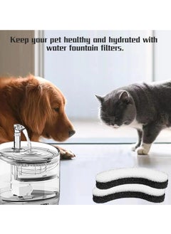 BIGTHREE Cat Fountain Filter, 6 Pcs Replacement Cat Water Fountain Filters, Cat Water Fountain for NPET WF050 WF060 WF100, Can Filter Hair and Filter Remove Odor to Keep Water Fresh in Pet Fountain  - Image 3