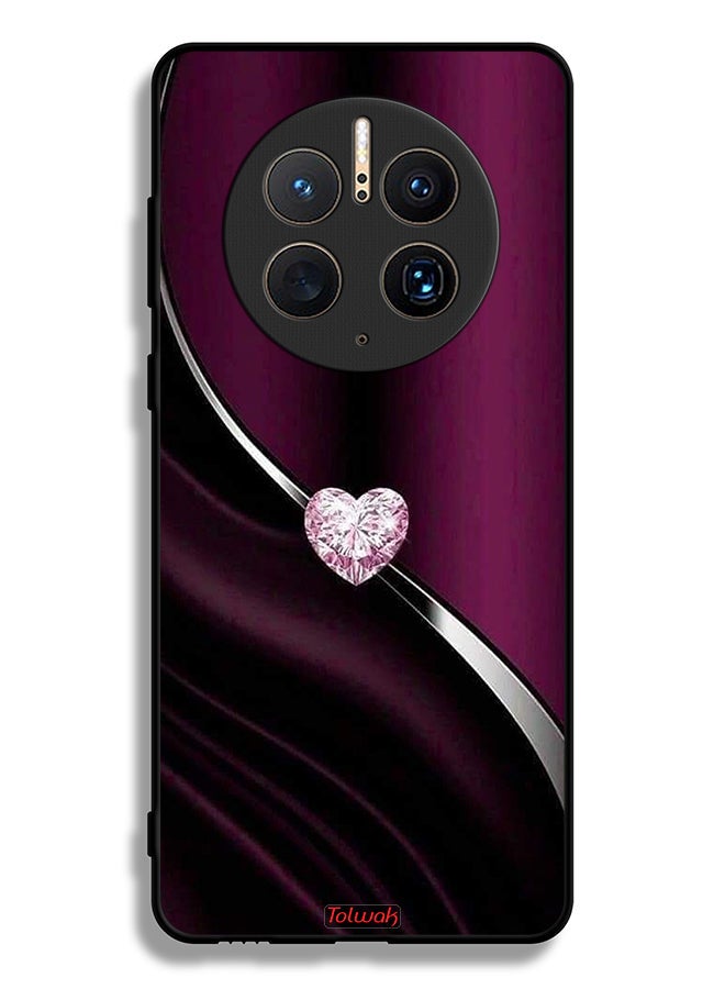 Tolwak Huawei Mate 50 Pro Protective Case Cover Diamond Heart - Image 2
