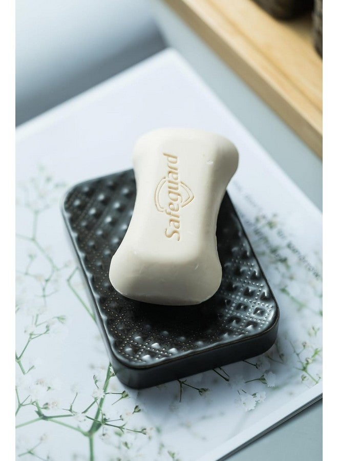 Kuber Industries Bathroom Accessories Set | Ceramic Bathroom Tooth Brush Holder | Bathroom Soap Holder Dish | Kitchen Soap Dispenser 330 ML | Water Cup 330 ML | ZX062BK-4T | Set of 4 | Black - Image 5