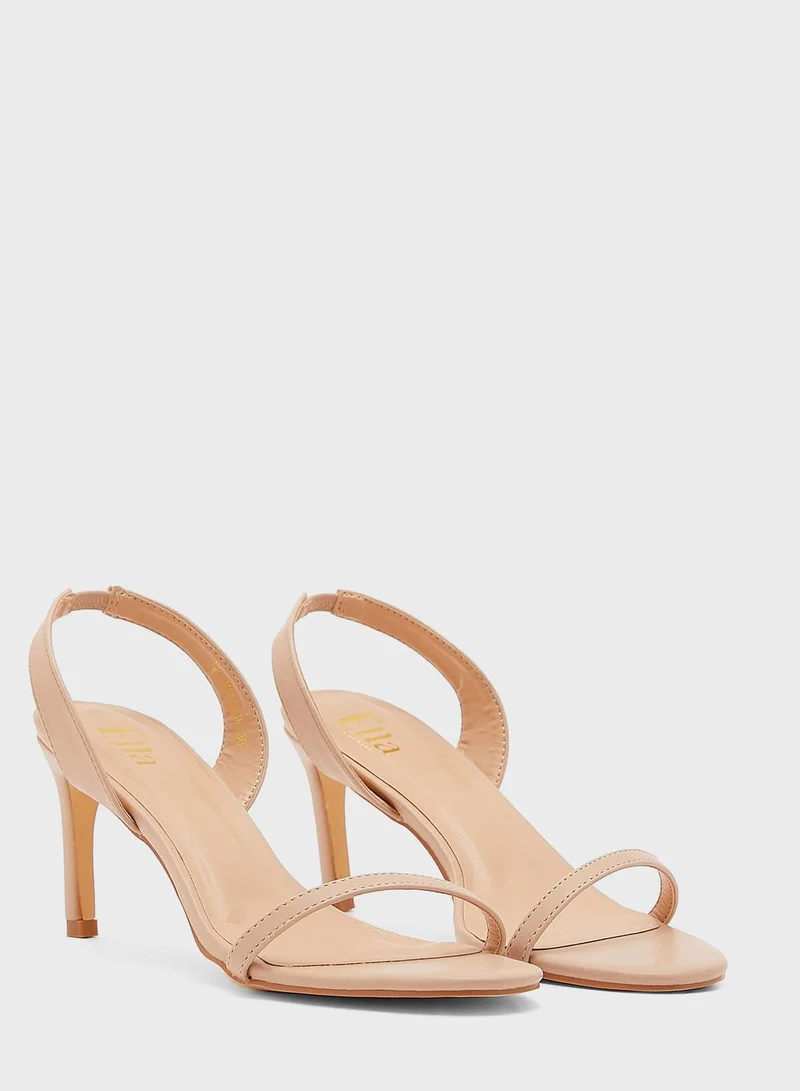 ELLA Round Toe Ankle Strap Sandal