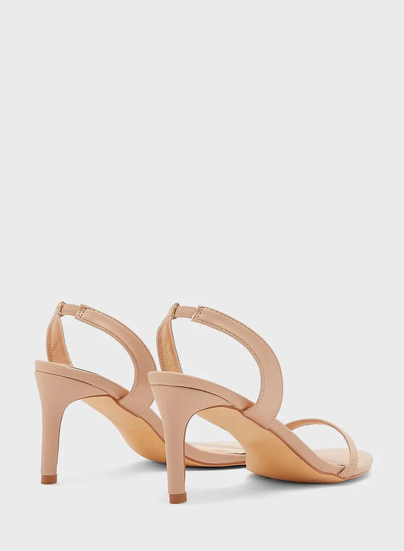ELLA Round Toe Ankle Strap Sandal
