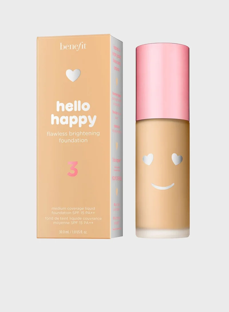 Benefit Cosmetics Hello Happy Flawless Brightening Foundation -03