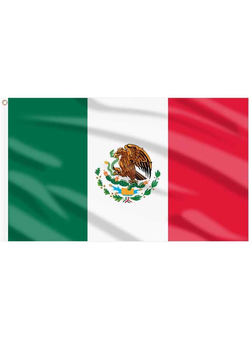 Mexico Flag 3×5 Ft – Polyester Banner with Grommets for Outdoor & FIFA World Cup 2026 Decor ⚽🇲🇽 - Image 3
