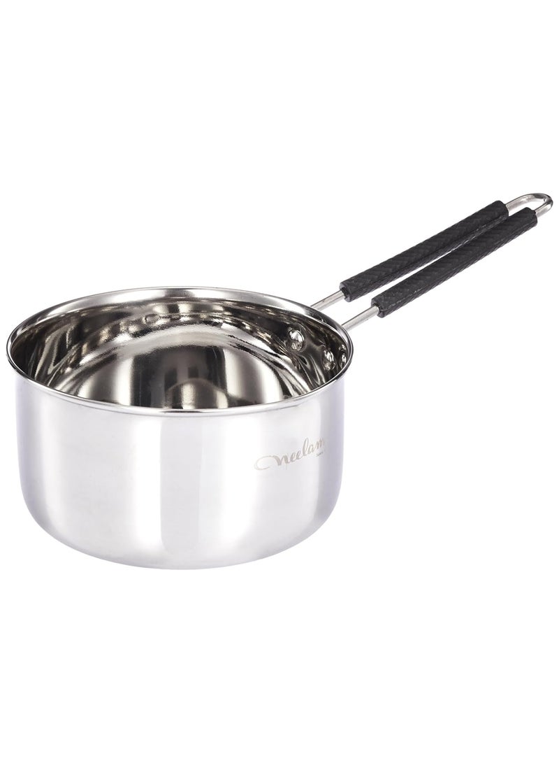 Neelam Premium Stainless Steel Saucepan with Heat-Resistant Wire Handle, 2000 ml, 22 Gauge, Durable & Easy to Clean, Perfect for Cooking Sauces, Soups, and Stews; 1 Piece - Image 1