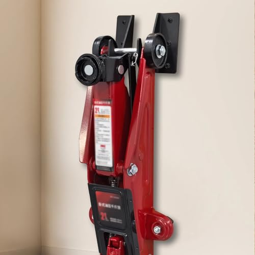 OMMUU Floor Jack Stand Rack Wall Mount Organizer, Car Hydraulic Trolley Jack Stands Holder Wall Storage Rack Mount Brackets Jack Stands Tower Trailer Accessories Tool, QC-QJD-02 - Image 2