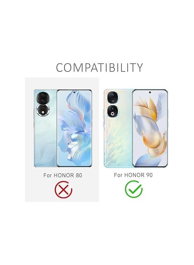 بروماس 3 عبوات من واقي شاشة الخصوصية Honor 90 5G مع حافظة هاتف شفافة، طبقة TPU مرنة رفيعة للغاية، استبدال شاشة ناعم مضاد للتجسس، فيلم واقي شاشة مضاد للزقزقة - Image 2