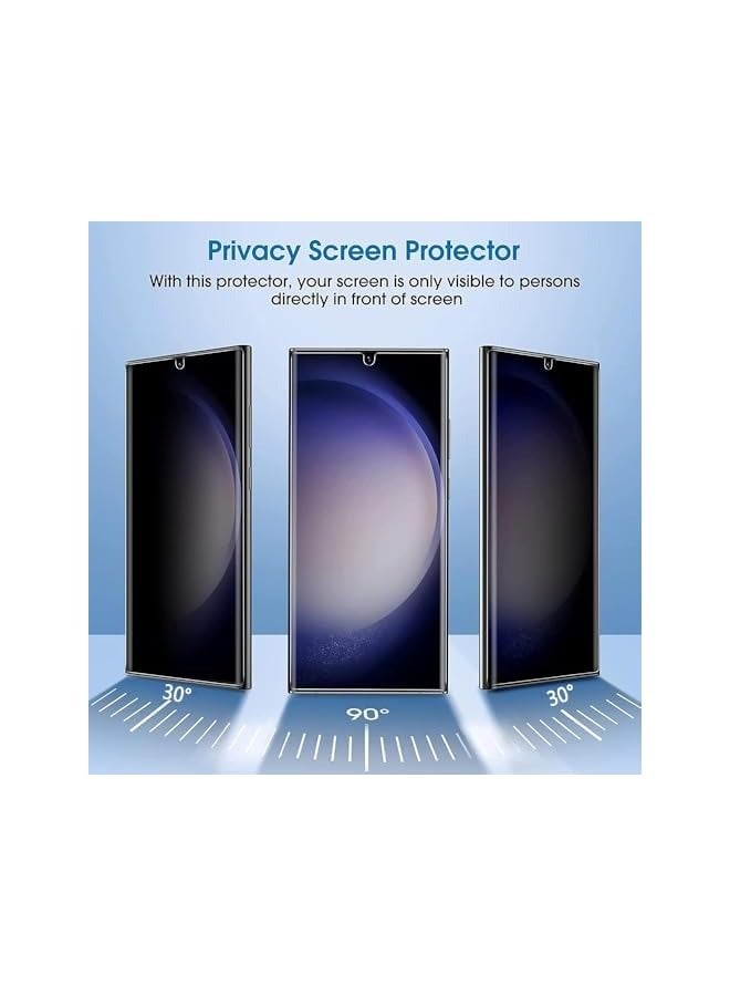 بروماس 3 عبوات من واقي شاشة الخصوصية Honor 90 5G مع حافظة هاتف شفافة، طبقة TPU مرنة رفيعة للغاية، استبدال شاشة ناعم مضاد للتجسس، فيلم واقي شاشة مضاد للزقزقة - Image 3